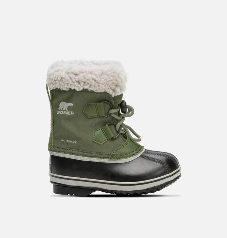 Sorel Childrens Yoot Pac™ Nylon - Kids Snow Boots Green/Black - 452307FVZ